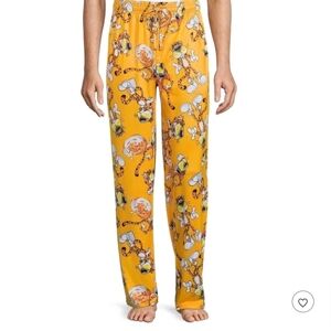 Cheetos Men's Chester Cheetah Orange Allover Print Lounge Sleep Pajama Pants L